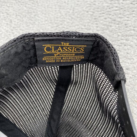 HAWAIIAN STYLE The Classics Hat Cap Snapback Black Trucker HI Flag Print Islands - Picture 7 of 9